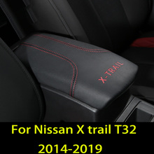 For Nissan X trail T32 X-trail 2014-2019 Central armrest box leather cover armrest box leather case car decoration supplies 2024 - buy cheap