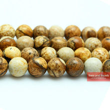 Free Shipping Natural Stone Picture Jaspers Beads 16" Strand 4 6 8 10 12MM Pick Size For Jewelry Making PJB01 2024 - buy cheap