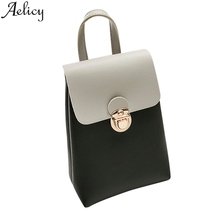 Aelicy 2019 Fashion Hit Color Cover Shoulder Bag Ladies Handbag Messenger Bags Square Package Zipper Mobile Purse Bag 2024 - buy cheap