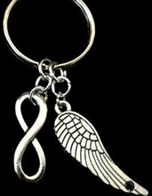 Fashion Vintage ''Infinity Guardian Angel Wings '' Charms Keychain Key ring  Jewelry Accessories 1Pcs 2024 - buy cheap