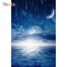 Yeele Dreamy Sky Night Moon Star Cloud Wedding Photography Backdrop Baby Birthday Party Photographic Background For Photo Studio 2024 - buy cheap