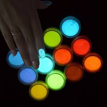 1Pcs Neon Phosphor Powder Nail Glitter Powder 12 Colors Dust Luminous Pigment Fluorescent Powder Nail Glitters Glow in the Dark 2024 - buy cheap