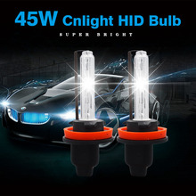 SKYJOYCE 1 Pair 12V 45W Cnlight HID  Bulb Super Bright Straight Bulb H1 H7 H11 9005 9006 4300K 6000K 8000K  Headlight Bulb 2024 - buy cheap