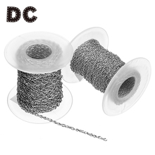 DC 10Yards/Roll 2mm 2.5mm Width Silver Tone Stainless Steel Singapore Chain Jewelry Bulk Chains for Necklace Jewelry Making 2024 - buy cheap