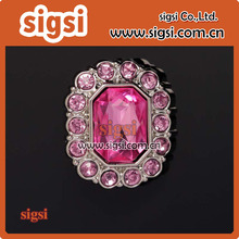 Shiny Pink Crystal Fashion Acrylic Rhinestone Button for Decoration 2024 - buy cheap