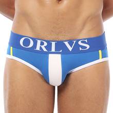 ORLVS brand Men Underwear Briefs U convex breathable mesh Penis pouch slip homme Cotton sexy cuecas gay men Briefs 2024 - buy cheap