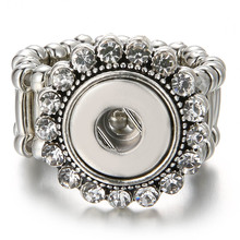 Кольца с кристаллами, ювелирные изделия, геометрические треугольные кольца, кольца с защелкой для «сделай сам», кнопки 12 мм, кнопки для женщин, бесплатные подарки 2024 - купить недорого