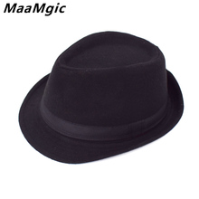 Original Unisex Structured Wool Fedora Hat Fedora hats for men Jazz fedora felt hat head England Style Christmas Trilby Gift 2024 - buy cheap