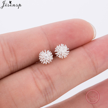 Jisensp 925 Sterling Silver Dandelion Flower Earrings for Women Wedding Jewelry Geometry Stud Earrings Summer Accessories 2024 - buy cheap