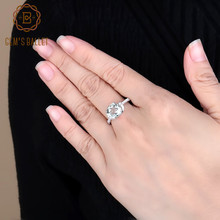 Женское кольцо из серебра 925 пробы с натуральным аметистом 2024 - купить недорого