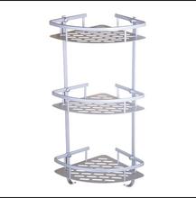 wall mount aluminum material satin chrome finish Bathroom three level shelves storage holder accessories free shipping 2024 - buy cheap