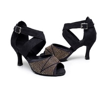 Women Ballroom Latin Dance Shoes Salsa Tango Bachata Dance Shoes Social Party Shoes High heels 6/7.5/8.5cm 1595 2024 - buy cheap
