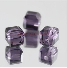 10MM 100pcs Light Purple Cube Crystal Beads Free Shipping! Top Quality Crystal Bracelet Craft DIY Beads For Jewelry Making 2024 - buy cheap