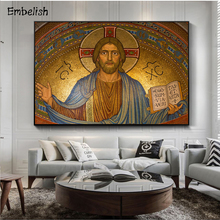 Desfalque jesus cristo grande arte da parede cartazes para sala de estar moderna casa decoração fotos hd impressão em tela quarto pinturas 2024 - compre barato