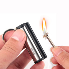 Outdoor Mini Waterproof Key Ring Matches Reusable Cylindrical Cigarette Keyring Match Ligters Smoking Accessories 2024 - buy cheap