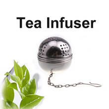 Нержавеющая сталь сфера блокировки специй Чай мяч ситечко для заварки чая фильтр для Infusor аксессуары для чая кухонный инструмент 2024 - купить недорого