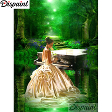 Dispaint Full Square/Round Drill 5D DIY Diamond Painting "Beauty piano" Embroidery Cross Stitch 5D Home Decor A18423 2024 - buy cheap