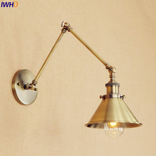 Brass Color Retro LED Wall Lights Edison Home Lighting Adjustable Long Arm Wall Sconce Lamp Arandela Aplique Murale Vintage 2024 - buy cheap