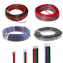 2pin 3pin 4pin 5pin 22AWG LED разъем удлинитель провода кабель для WS2812 WS2811 SK6812 APA102 WS2801 5050 3528 RGB RGBW Светодиодная лента 2024 - купить недорого