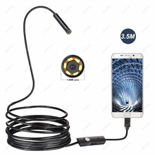 New 1M 2M 5M 7mm Lens USB Cable Mini Inspection Camera Snake Tube Waterproof Endoscope Borescope with 6 LED for Android Phone 2024 - buy cheap