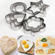 12pcs/set Stainless Steel Cookie Cutter DIY Star Heart Flower Shape Cake Mold for Baking Tools Fondant Cake Decorating Tools 2024 - buy cheap