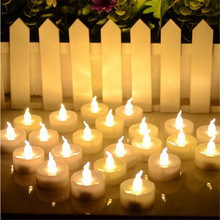 Pack of 12 LED Flameless Tealight Candles,Battery Operated Flickering Candle led, Mini Candles-decorative Small Kerzen New Year 2024 - buy cheap