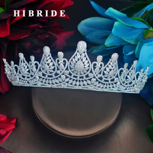 HIBRIDE-Tiara de corona de lujo para mujer, accesorios para el cabello, Tiara nupcial, joyería, regalo de fiesta de boda, C-103 2024 - compra barato