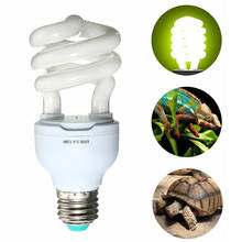 Лампа для рептилий лампы черепаха гигантская UV светильник лампы Лампа накаливания инструмент амфибии ящерицы Температура контроллер E27 5,0 10,0 ультрафиолетовых лучей спектров 13W 2024 - купить недорого
