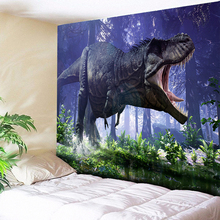 Horror Forest Monster Beast Dinosaur 3D Tapestry Wall Hanging Children's Bedroom Bedside Big Hippie Wall Carpet Couch Blanket 2024 - buy cheap