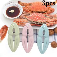 3pcs Lobster Crab Cracker Crab Caws Sheller Walnut Nut Clip Sea Food Tool Kitchen Gadgets Pink Blue Green Seafood Cracker Tool 2024 - compre barato