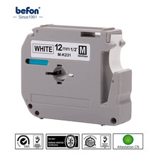 Лента для принтера befon 2 шт./лот, черно-белая, 12 мм, 8 м, совместимая с Brother MK231 MK 231 M-K231 K231 p-touch 2024 - купить недорого