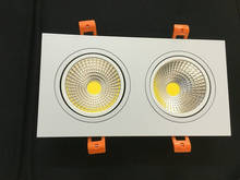2018 New Hot Sale Ceiling Lamp Luminaire 1pcs 20w 85-265v Recessed Double Head Cob Led Downlight Spot Light Ceiling Down Lamp 2024 - buy cheap
