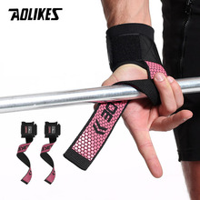 AOLIKES-pulsera deportiva para levantamiento de pesas, banda de mano para entrenamiento de Crossfit, correas de soporte para muñeca, protectores para gimnasio y Fitness, 1 par 2024 - compra barato