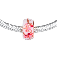 Se encaixa para pandora encantos pulseiras pêssego flor espaçador contas 100% 925 prata esterlina jóias frete grátis 2024 - compre barato