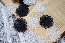 20 Pieces Ivory Lace Applique Trim For Garment Accessories Decoration Sew On Guipure Organza Lace Fabric 2024 - buy cheap