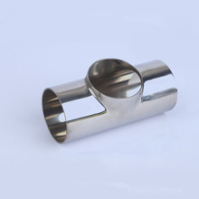 38*1.5 O/D 304 Stainless Steel Sanitary Weld Flat Tee 3 Way Connector Pipe Fitting 2024 - buy cheap
