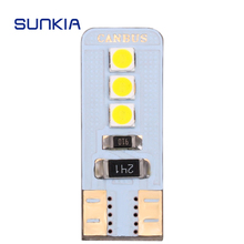 SUNKIA 1Pcs Bright Ultrathin Bulb Parking Light 12V T10 194 168 W5W LED Replacement LED CANBUS Interior Lighting 3030 6SMD 2024 - buy cheap