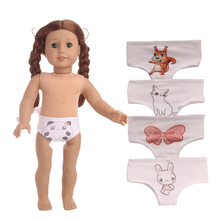 11 styles cute pattern Panties underwear Doll Accessories Fit 18 inch   Dolls Clothes Baby Birthday birthday Gift 2024 - buy cheap