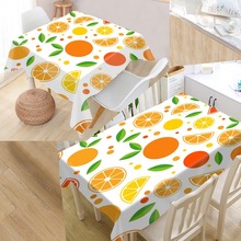 Fruit Pattern Cartoon Custom Table Cloth Oxford Print Rectangular Waterproof Oilproof Table Cover Square Wedding Tablecloth 2024 - buy cheap