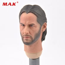 For Collection 1/6 Scale John Wick Keanu Reeves Head Sculpt Carving Model for 12 inches Action Figure Body Accessory 2024 - buy cheap