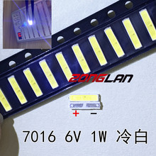 100PCS JUFEI LED Backlight ZENER DIODE 1W 6V 7016 Cool white LCD Backlight for TV TV Application 01.JB.YH7016W65N01 2024 - buy cheap