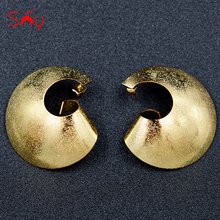 Sunny Jewelry Women Fashion Earrings Big Round Stud Earrings High Quality Trendy New Arrivals Jewelry Earrings For Party Wedding 2024 - buy cheap