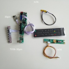 Kit de placa de controlador de tv tv56, av, vga, usb, lcd, led, tela 1280*800 15.4 ", compatível com lp154wx4 (tl)/tlb1 2024 - compre barato