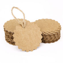 Kraft Paper Gift Tags Wedding Birthday favor  Blank Cards wishing hanging lable Scrapbook 2024 - buy cheap