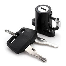 Universal Motorcycle Motorbike Bike Helmet Lock Hanger Hook & 2 Keys Set Black 2024 - buy cheap