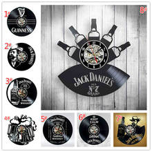 Home Living Whiskey Classic Wall Clock Fashion Decoration Art Clock Vinyl Record Wall Clocks 2024 - buy cheap