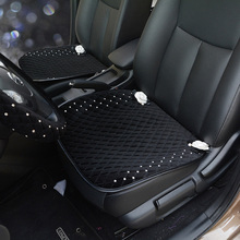 Cubierta de flores de felpa de Invierno para mujer y niña, alfombrilla Universal de asiento de coche, cojín de asiento trasero delantero, Protector de asiento, accesorios de coche 2024 - compra barato