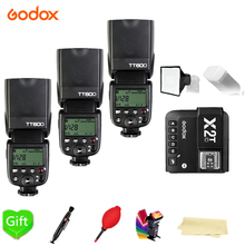 3X Godox TT600 TT600S Вспышка Speedlite 2,4G беспроводной TTL 1/8000s + X2T-C/N/S/F/O/P триггер для Canon Nikon sony fuji olympus 2024 - купить недорого