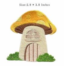 Cogumelo house bordado de 2.8 "de largura para exposição de tempo/palco/original 2024 - compre barato