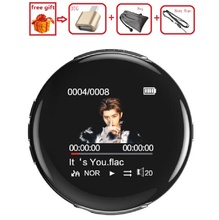Ruizu M1-reproductor MP3 redondo, 16gb, M1, Bluetooth, altavoz incorporado, FM, E-book, MINI reproductor de música MP3 deportivo 2024 - compra barato